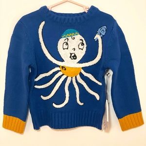 NWT Whoopi Toddler Blue Octopus Pullover Hanukkah